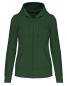 Preview: Umweltfreundliches Kapuzensweatshirt mit Reißverschluss für Damen - Kariban - Forest Green
