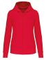 Preview: Umweltfreundliches Kapuzensweatshirt mit Reißverschluss für Damen - Kariban - Red