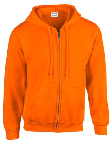 Gildan - Heavy Blend Full Zip Safety Orange