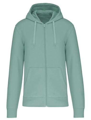 Umweltfreundliches Kapuzensweatshirt mit Reißverschluss für Herren - Kariban - Sage