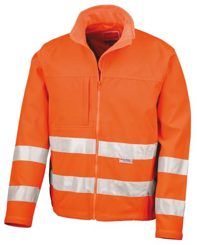 High Vis Soft Shell Jacke - Result Safe-Guard