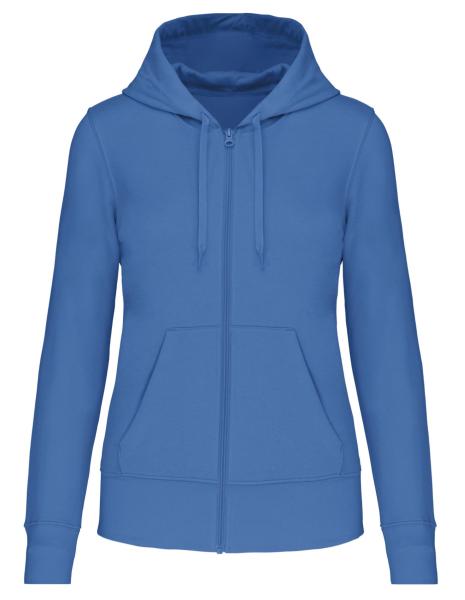 Umweltfreundliches Kapuzensweatshirt mit Reißverschluss für Damen - Kariban - Light Royal Blue