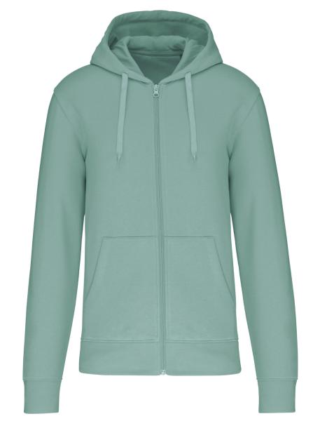 Umweltfreundliches Kapuzensweatshirt mit Reißverschluss für Herren - Kariban - Sage