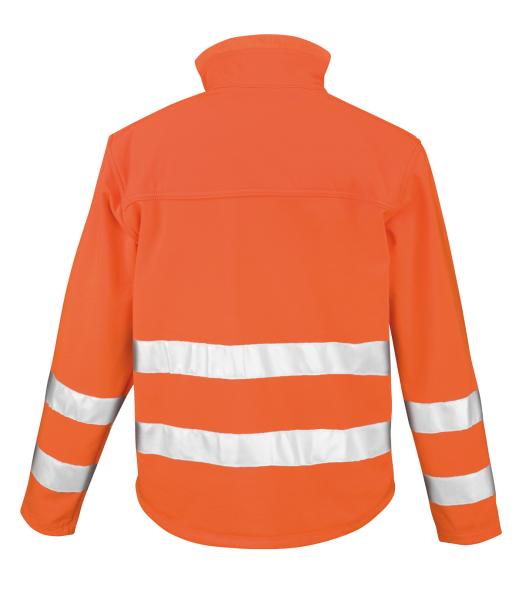 High Vis Soft Shell Jacke - Result Safe-Guard - hinten