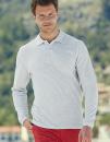 Premium Langarm Polo -Fruit of the Loom
